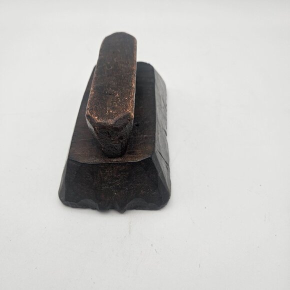 Antique Hand Carved Wood Textile Ornate Border Pattern Fabric Stamp Block - Picture 9 of 11